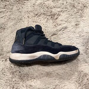 Men's Navy Blue High-Top Sneakers